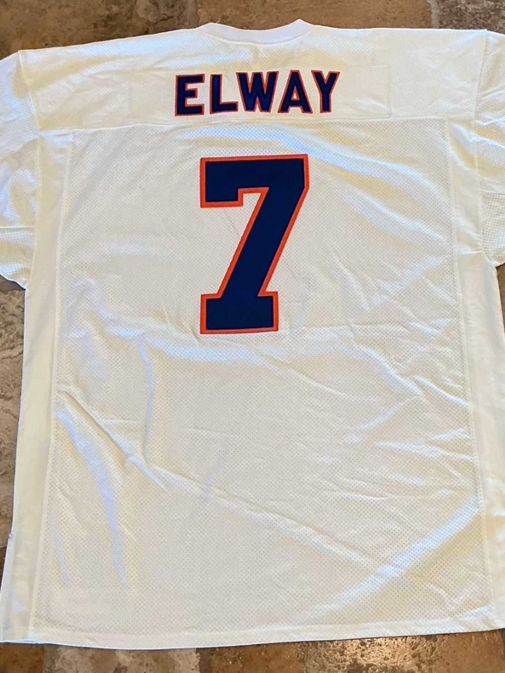 John Elway #7 White Broncos Throwback Jersey - Picture 2 of 3